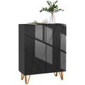 Shoe Storage Cabinet with Soft-Close Hinges and Adjust Shelves