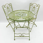 Leaf Green Bistro Set - Foldable, Sturdy, and Versatile - for Relaxing Outdoors