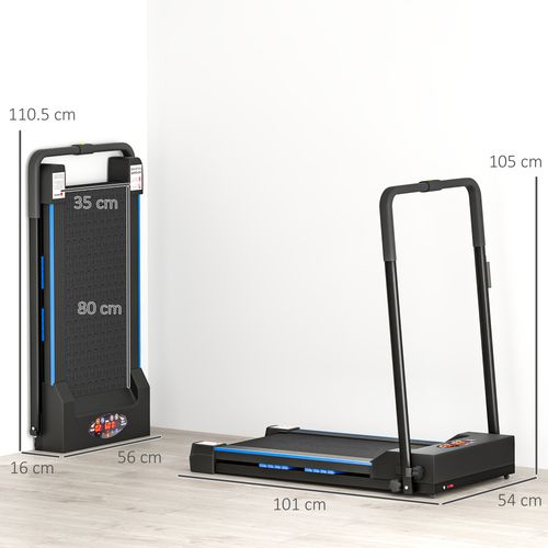 1-6 km/h Folding Motorised Treadmill Walking w/ Remote Control