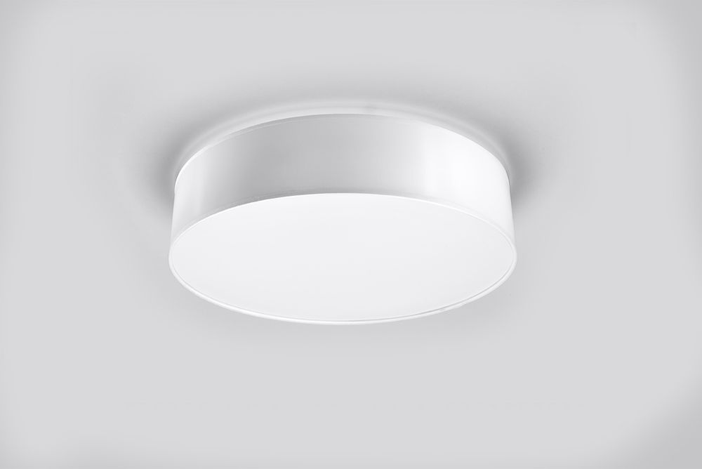 Modern Round LED Wall Lamp in White, Loft Design, E27 Bulb Compatible