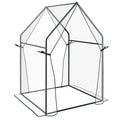 Tomato Greenhouse with 2 Zipped Doors, Outdoor Green House, Clear