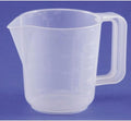Plastic Measuring Jug - Clear with Graduated Markings