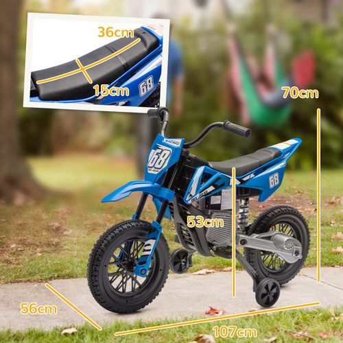 12V Kids Electric Motorbike w/ Twist Grip Throttle, Music