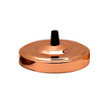 Side Fitting Ceiling Rose - 108mm Diameter - Single Outlet - Professional