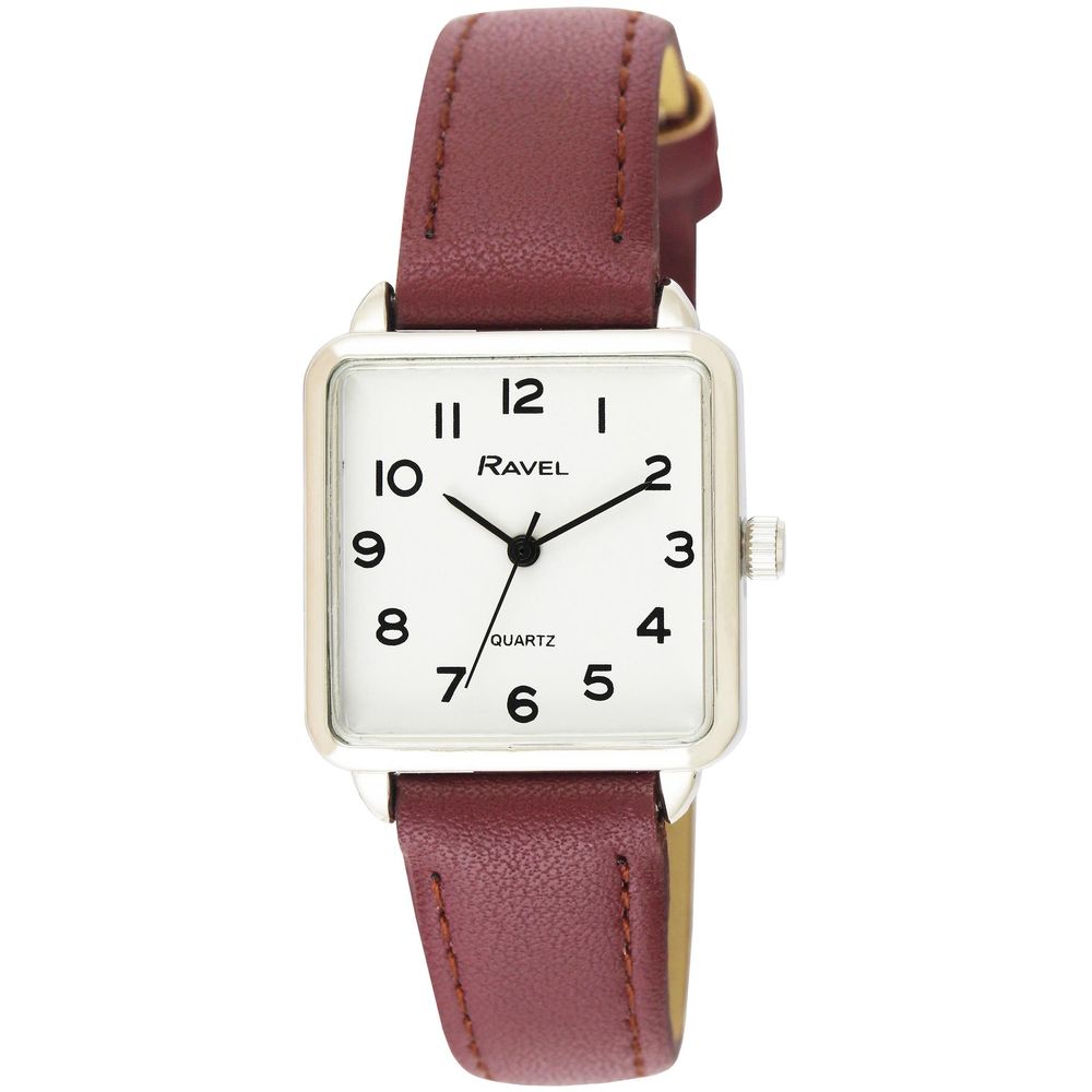 Women's Rectangular Fashion Watch - White Face, Multiple Colors