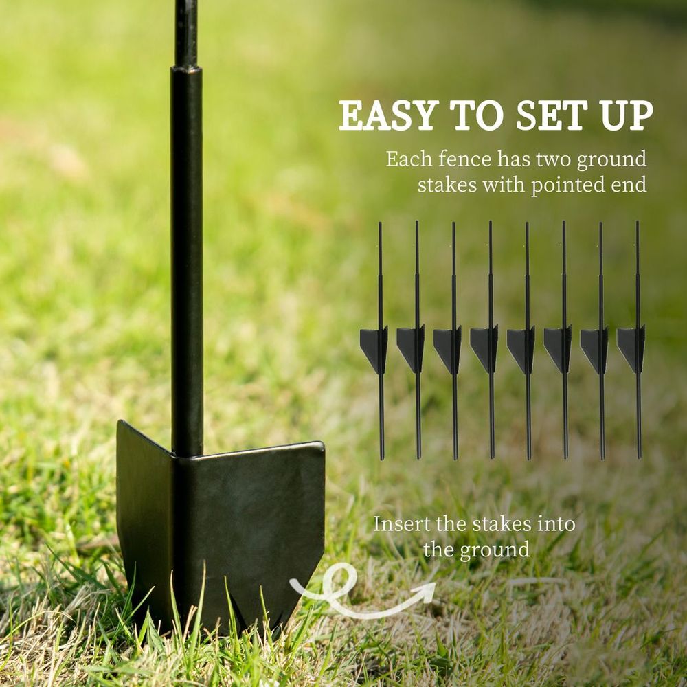 Elegant Garden Fence Panels, Animal Barrier & Flower Bed Border Edging - !