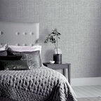 Luxurious Hessian Mid Grey Rugs - Stylish