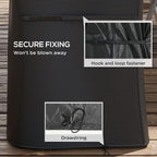 Barbecue Cover, Waterproof & Rip-Proof, 147 x 61 x 120cm, Secure Fit