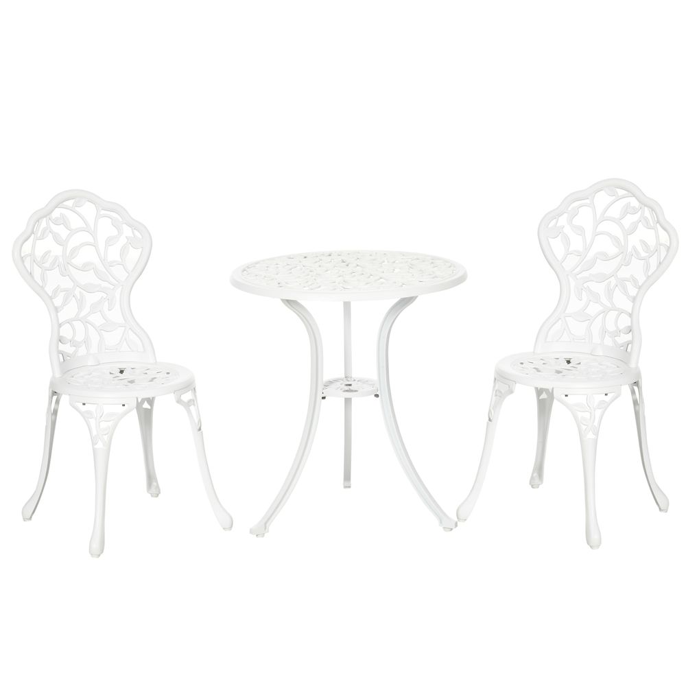 Aluminium Bistro Set: Coffee Table + Chair - Outdoor Dining at its Best