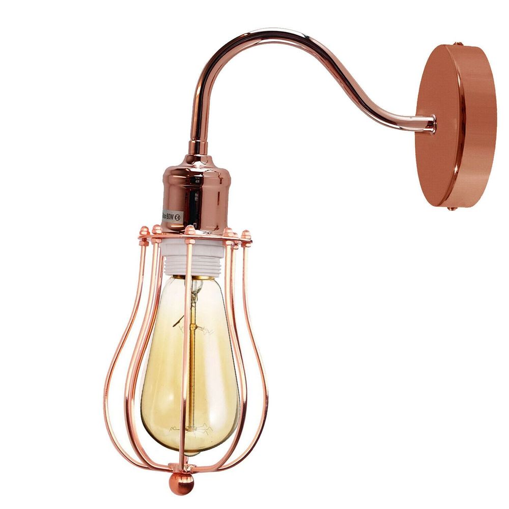 Modern Industrial Wall Mounted Light Indoor Rustic Sconce Lamp ~1189 Rose Gold