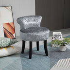 Elegant Grey Dressing Table Stool - Comfortable Seating