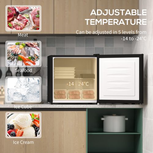 35L Tabletop Freezer with Adjustable Temperature Wire Shelf