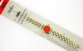 Ladies Metal Analogue Orange Dial Yellow Tone Metal Bracelet Strap Watch