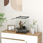 Glass Reptile Terrarium, 40L Vivarium for Lizards Frogs Snakes Turtles