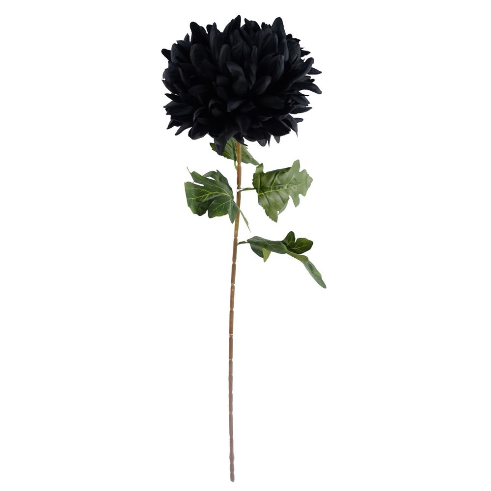 75cm Extra Large Chrysanthemum - Black