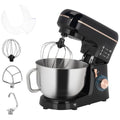 Electric Stand Mixer, 5L Food Mixer with Dough Hook, Whisk, Black