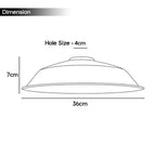 Navy Blue Retro Vintage Lampshade Easy Fit E27 Base Industrial Pendant Metal 36cm Lamp Light Shades
