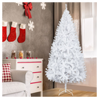 7FT Iron Leg White Christmas Tree with 950 Branches