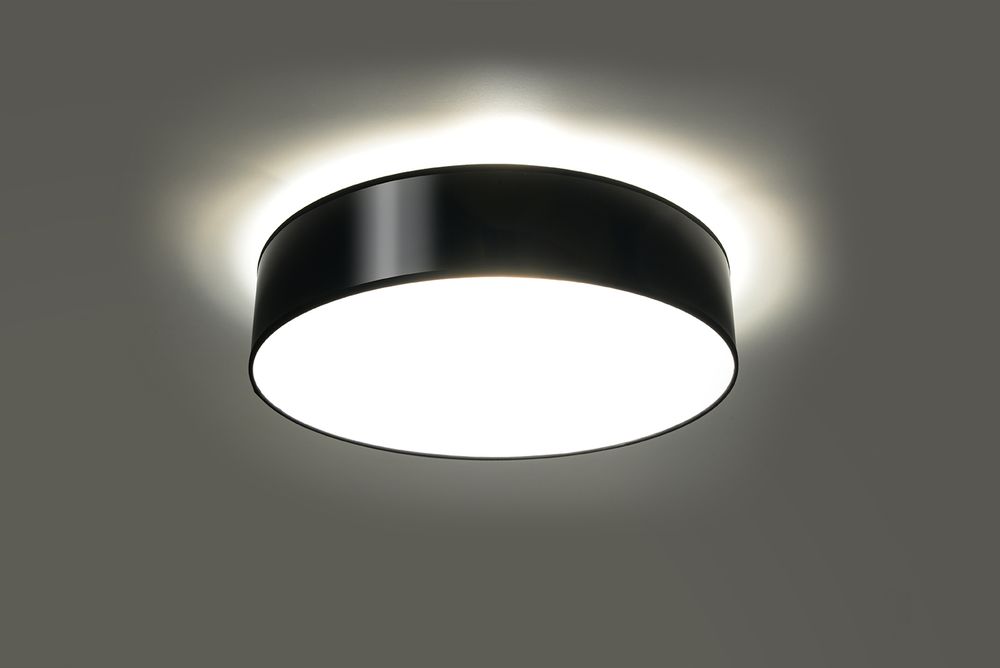 ARENA Black Round Loft LED Wall Lamp - Stylish E27 Design