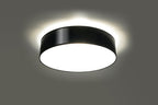 ARENA Black Round Loft LED Wall Lamp - Stylish E27 Design
