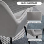 Comfort Grey Velvet Accent Chair: Modern Design, Metal Base, Upholstered Lounge Armchair - Shop Now!