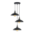 3 Head Vintage Industrial E27 Ceiling Hanging Light Shade Metal Pendant Lamp
