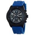 Henley Mens Multi Eye Sports Watch - Black Dial, Blue Strap