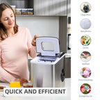 Portable Ice Maker - 12kg Capacity - Self-Cleaning - Home Ice Machine - Black