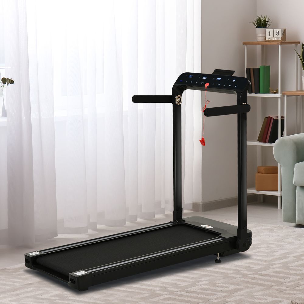 High-Performance Foldable Electric Treadmill - Boost Fitness with LED screen, Safety Lock