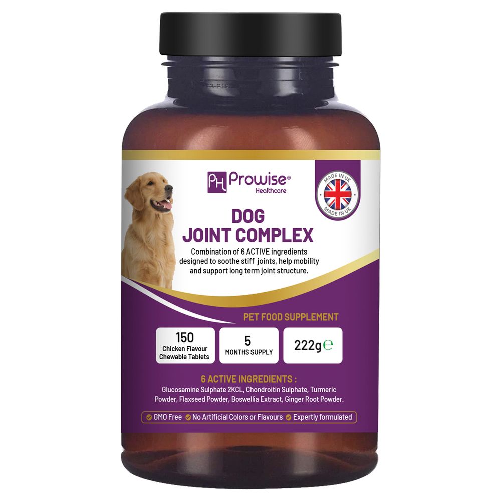 Dog Joint Support 150 Chicken Chewable Tablets 5 Months Supply - UK Made