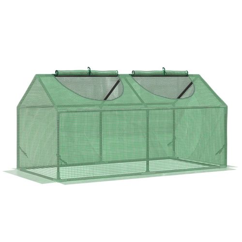 Mini Walk-in Greenhouse with Decorative Finish