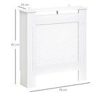 Radiator Cover Heating Cabinet Grill Style Diamond Design 78Lx19Wx82Hcm