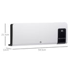2000W Wall Mounted Ceramic Heater with Remote Control for Home
