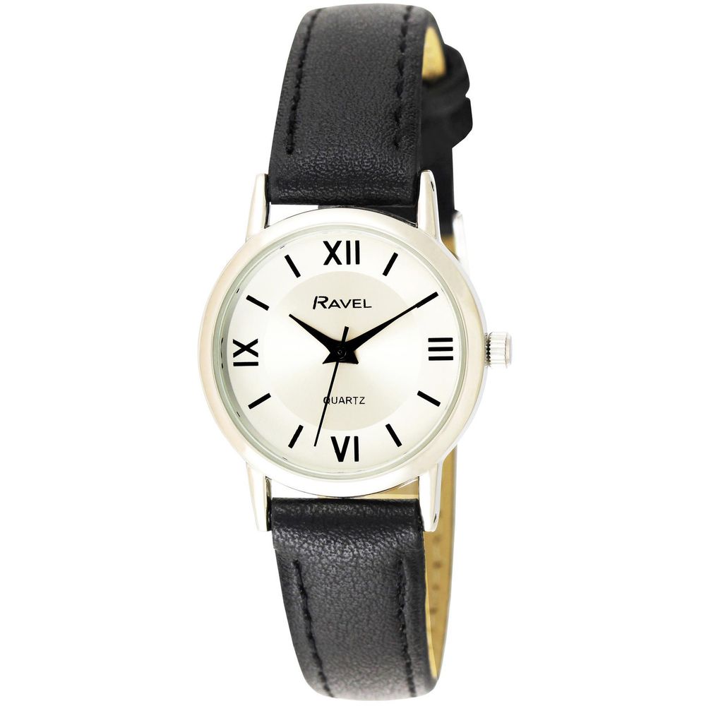 Ladies Classic Faux Leather Strap Watch - Multiple Colors Available
