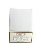 Opus Polycotton Bedding - Easy care, pink, silver, grey, navy, white, fitted & flat sheets, pillowcase pairs White