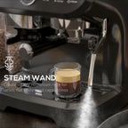 Espresso Machine w/ Integrated Grinder & Steam Wand - 15 Bar Pressure - Professional Quality