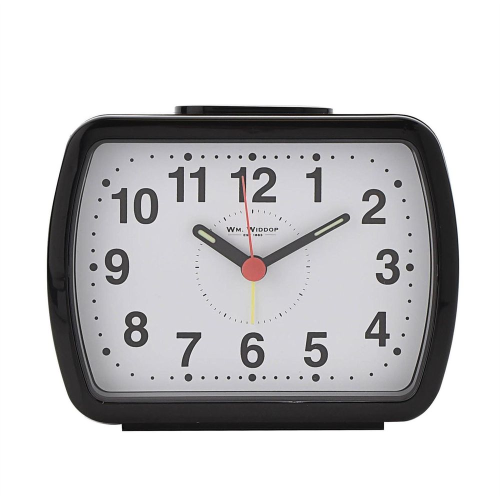 Classic Black/Green Quartz Alarm Clock 5184B
