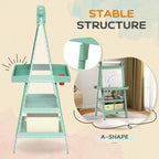 Double-Sided Art Easel for Kids w/ Paper Roll, Storage Baskets