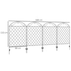 Elegant Garden Fence Panels, Animal Barrier & Flower Bed Border Edging - !