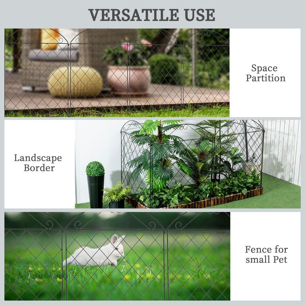 Elegant Garden Fence Panels, Animal Barrier & Flower Bed Border Edging - !