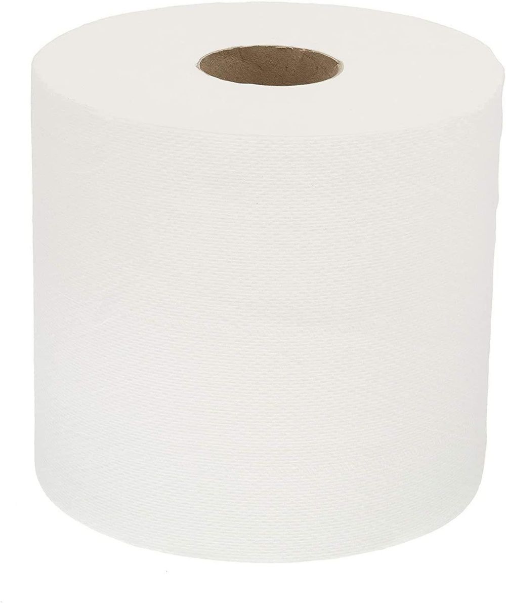 ASPECT Kitchen Rolls Centrefeed (6 Rolls, White) - 2 Ply Embossed Pattern Paper Towels - Strong and Absorbent Tissue Paper - UK Supplier - Wipe Away - for Commercial & Kitchen Use