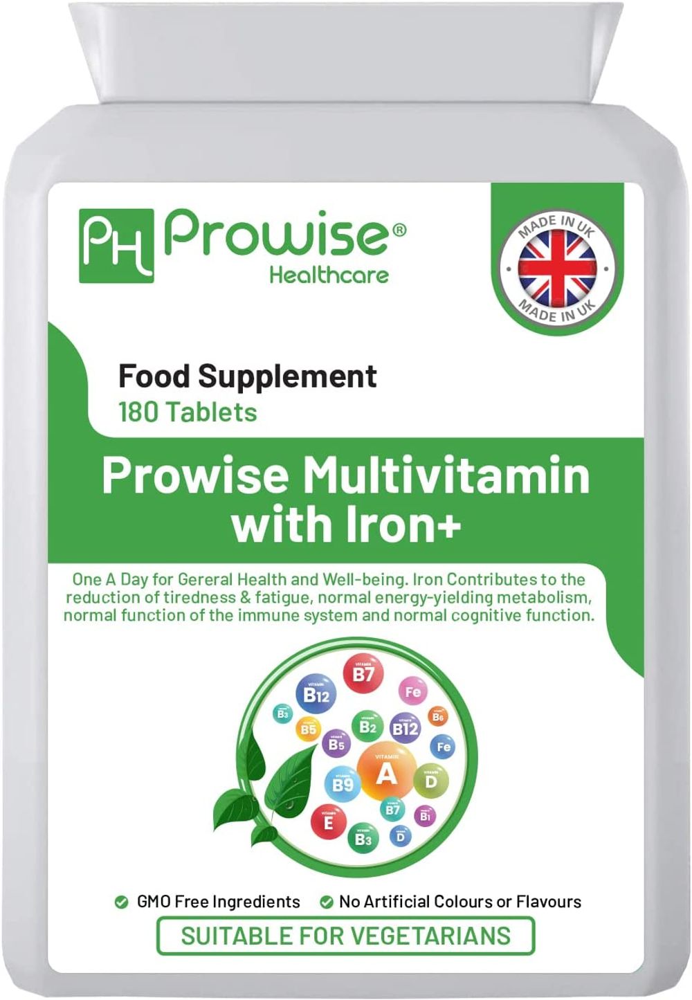 Multivitamin and Iron Tablet - Pack of 180