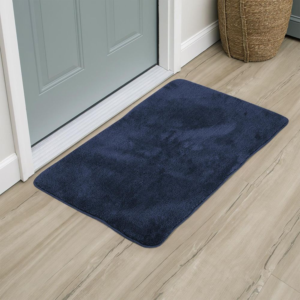 Navy Bath Mat: Ultra Soft & Comfortable, 50x80cm
