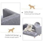 Premium Grey Dog Sofa Bed - Soft & Padded - Perfect for Small-Sized Dogs