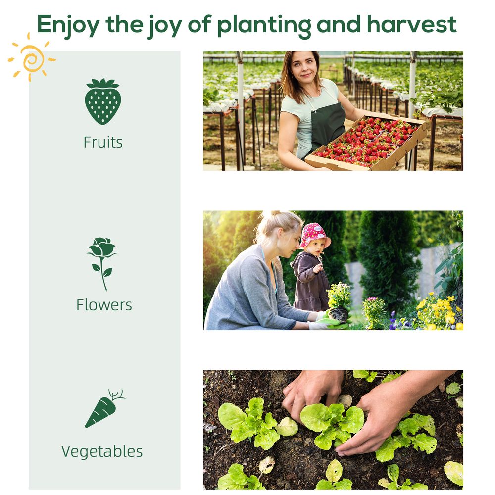 Portable Mini Greenhouse: 80x49x160cm, Steel Frame, PE Cover, Roll-Up Zip Door, Green