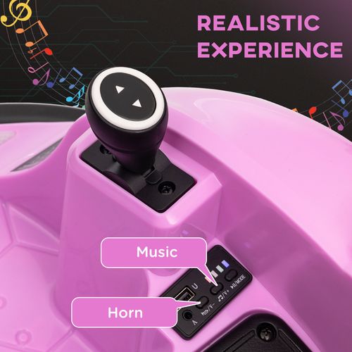 360° Rotation 12V Kids Bumper Car w/ Remote Control