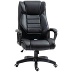 Black Massage Office Chair - High Back, Vibration, 6 Points