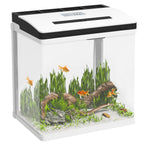 13L Glass Fish Tank w/Filter, LED Lighting, Water Pump