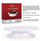CAKE TURNTABLE - Professional Quality, Easy Decorating, Versatile Design