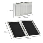 Duo Wheelchair Ramp - Lightweight, Portable Ramp for Easy Mobility - 72x61cm